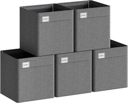 Woltu Opbergboxen - Opvouwbaar - 29 x 29 x 29 cm - Grijs
