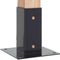 vidaXL - Spokkels - vierkant - 4 - st - 61x61 - mm - gepoedercoat - staal - antraciet