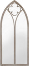 vidaXL - Tuinspiegel - 100x45 - cm - ijzer - zandkleurig