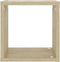 vidaXL - Wandschappen - kubus - 2 - st - 26x15x26 - cm - sonoma - eikenkleurig