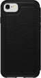 Otterbox Strada Folio - Flip cover - Schokbestendig - Leer - Zwart voor iPhone SE (2nd gen)/8/7