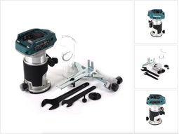 Affleureuse sans fil 18V Li-Ion BL (Machine seule) avec accessoires - MAKITA DRT50ZX4