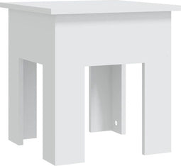 vidaXL - Salontafel - 40x40x42 - cm - bewerkt - hout - wit