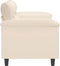vidaXL - Tweezitsbank - 140 - cm - microvezelstof - beige