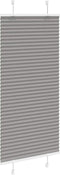 vidaXL - Plissé - rolgordijn - 65x100 - cm - stofbreedte - 64,4 - cm - antraciet