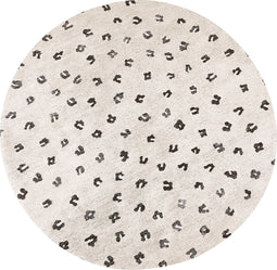 AFIS - Vloerkleed - Beige - ø 140 cm - Katoen