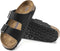 Birkenstock Arizona SFB - Dames Slippers - Nubuck - Zwart - Maat 38