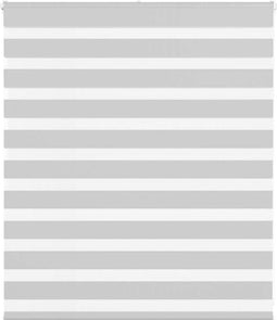 vidaXL - Zebra - rolgordijn - 125x100 - cm - stofbreedte - 120,9 - cm - lichtgrijs