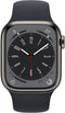 Apple Watch Series 8 - Smartwatch - GPS + Cellular - 41mm - RVS - Sportbandje Grafiet