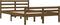 vidaXL - Bedframe - massief - hout - honingbruin - 135x190 - cm