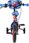 Volare Spiderman - Kinderfiets - 12 inch - Rood - Massieve EVA banden - Zijwielen