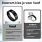 Saaf Smart Ring - Maat 12 - voor Dames en Heren - Activity Tracker - Wearables - Zwart