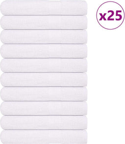 vidaXL - Handdoeken - 25 - st - 100x200 - cm - 360 - g/m² - 100% - katoen - wit
