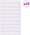 vidaXL - Handdoeken - 25 - st - 100x200 - cm - 360 - g/m² - 100% - katoen - wit