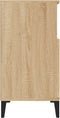 vidaXL - Dressoir - 60x35x70 - cm - bewerkt - hout - sonoma - eikenkleurig