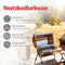 Alpina Houtskool BBQ - Draagbare BBQ met Handgreep - Ventilatieopeningen - RVS 38 x 30 x 19 cm
