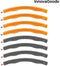 Afneembare met schuim beklede Fitnesshoepel O-Waist InnovaGoods