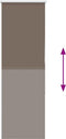 vidaXL - Rolgordijn - verduisterend - koffie - 60x175 - cm - stofbreedte - 55,7 - cm