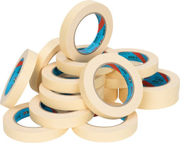 Afplaktape (nar) beige 19 mm x 50 meter | 16 stuks