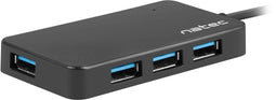 Natec Moth - USB Hub - 4x USB 3.2 Gen 1 - Zwart
