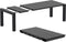 siesta vegas uitschuifbare tuintafel – 180 / 220 cm – zwart