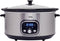 DistinQ Slowcooker 8L - 320 Watt - Keramische Binnenpan - Zilver