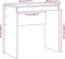 vidaXL - Schrijfbureau - Wit - MDF - 80 - x - 40 - x - 76 - cm - Eenvoudig - Schrijfbureau