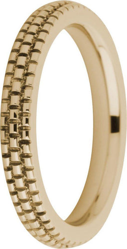 Melano Sarah refined engraved ring - Aanschuifring - Roségoudkleurig - Maat 50