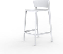 Africa Barkruk - wit - Hoogte 85 cm