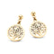 CO88 Collection Beloved 8CE 70028 Stalen Oorstekers met Hanger - Levensboom Ø 15 mm - Goudkleurig