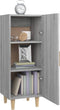 vidaXL - Dressoir - 34,5x34x90 - cm - bewerkt - hout - grijs - sonoma - eikenkleurig
