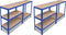 vidaXL - Opbergrekken - 2 - st - blauw