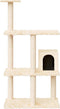 vidaXL - Kattenmeubel - met - sisal - krabpalen - 119 - cm - crèmekleurig