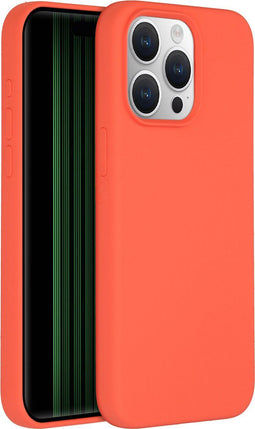 Accezz iPhone 15 Pro Max - Liquid Silicone Backcover met MagSafe - Schokabsorberend - Oranje