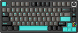 Hello Ganss HS75T - Mechanisch Toetsenbord - Gateron Yellow - Qwerty US - Zwart/Grijs