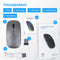 Nuvance Draadloze Muis LED - Bluetooth - Stil - Ergonomisch - Grijs
