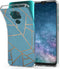 iMoshion Hoesje Geschikt voor Motorola Moto G9 Play / Moto E7 Plus Hoesje Siliconen - iMoshion Design hoesje - Blauw / Meerkleurig / Goud / Blue Graphic