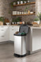 Afvalemmer, DECO DUO PEDAL BIN 23+23L, zilver