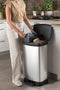 Afvalemmer, DECO DUO PEDAL BIN 23+23L, zilver