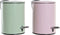Afvalemmer DKD Home Decor LB-181142 Roze Munt Metaal 3 L (2 Stuks)