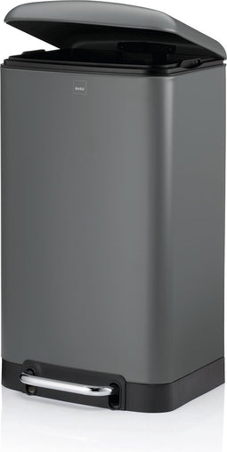 Afvalemmer, RVS, Antraciet, 30 L - Kela | Davino