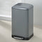 Afvalemmer, RVS, Antraciet, 30 L - Kela | Davino