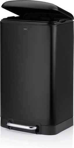 Afvalemmer, RVS, Zwart, 30 L - Kela | Davino