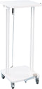 Afvalzakhouder met deksel en voetpedaal Saekko Boy 60 l, wit