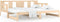 vidaXL - Slaapbank - uitschuifbaar - massief - grenenhout - 2x(90x190) - cm