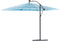 vidaXL - Parasol - met - stalen - paal - 290x290x238 - cm - blauw