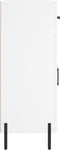 vidaXL - Dressoir - 69,5x34x90 - cm - bewerkt - hout - wit