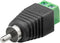 Goobay 76740 - RCA schroef connector - Herbruikbaar - Groen Zwart