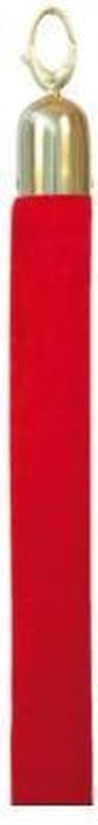 Afzetkoord Securit 150cm Rood Met Goudkleurige Knop