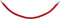 AFZETKOORD VELOURS ROOD CHROOM